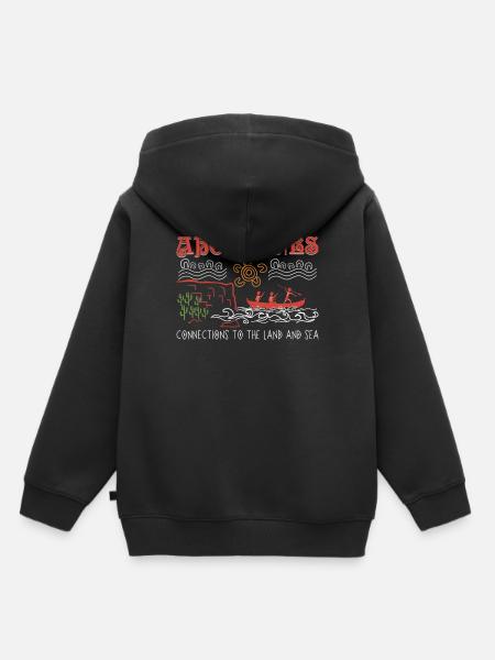Aborigines Connections - Kinder Premium Organic Hoodie - Schwarz