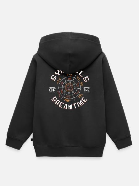 Symbols of Dreamtime - Kinder Premium Organic Hoodie - Schwarz