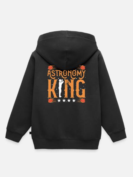 Astrophysik-König - Kinder Premium Organic Hoodie - Schwarz
