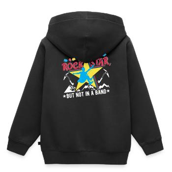 I'm a rock star, but not in a band - Kids Premium Organic Hoodie - black - Back - AI Model Kid Male (0cm)