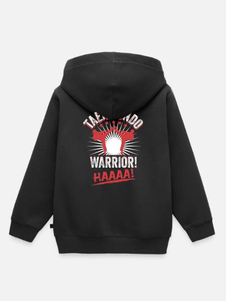Taekwondo-Krieger! Haaaa! - Kinder Premium Organic Hoodie - Schwarz