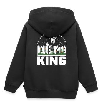 Roi de l’aquascaping - Sweat Premium à capuche enfant bio - noir - Dos - AI Model Kid Male (0cm)