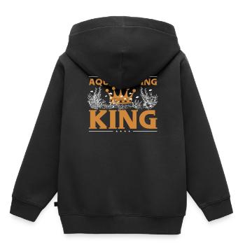 Roi de l’aquascaping - Sweat Premium à capuche enfant bio - noir - Dos - AI Model Kid Male (0cm)