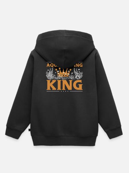 Aquascaping-König - Kinder Premium Organic Hoodie - Schwarz