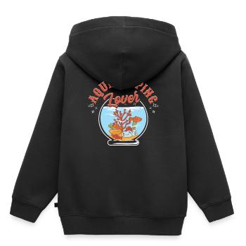 Amateur d’aquascaping - Sweat Premium à capuche enfant bio - noir - Dos - AI Model Kid Male (0cm)