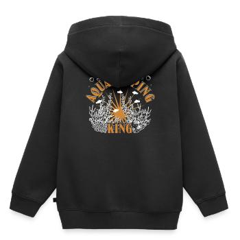 Roi de l’aquascaping - Sweat Premium à capuche enfant bio - noir - Dos - AI Model Kid Male (0cm)