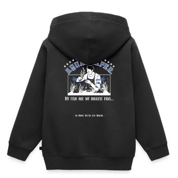 Je suis fier d’être un aquascaper - Sweat Premium à capuche enfant bio - noir - Dos - AI Model Kid Male (0cm)