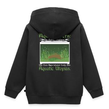 Aquascapers, les magiciens de la vie réelle - Sweat Premium à capuche enfant bio - noir - Dos - AI Model Kid Male (0cm)