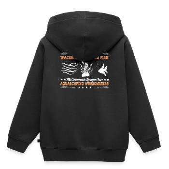 Aquascaping génial - Sweat Premium à capuche enfant bio - noir - Dos - AI Model Kid Male (0cm)