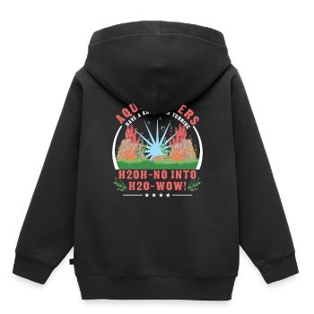 Les aquascapers ont le don de -non en -wow - Sweat Premium à capuche enfant bio - noir - Dos - AI Model Kid Male (0cm)