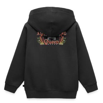 Reine de l’aquascaping - Sweat Premium à capuche enfant bio - noir - Dos - AI Model Kid Male (0cm)
