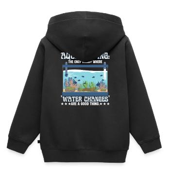 où les « changements d’eau » sont une bonne chose. - Sweat Premium à capuche enfant bio - noir - Dos - AI Model Kid Male (0cm)