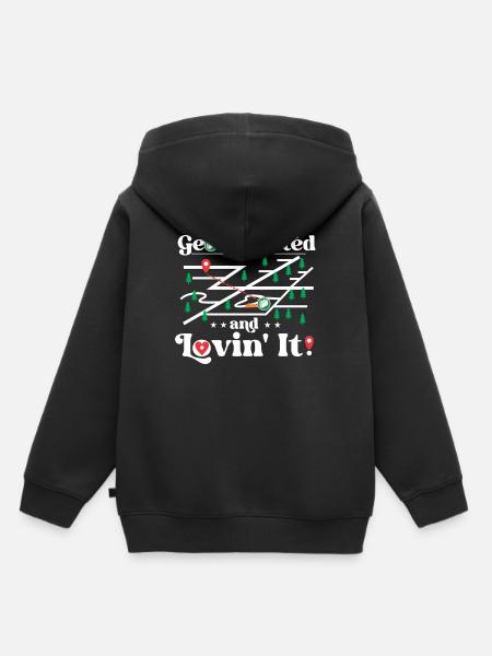 Geo-süchtig und liebend! - Kinder Premium Organic Hoodie - Schwarz