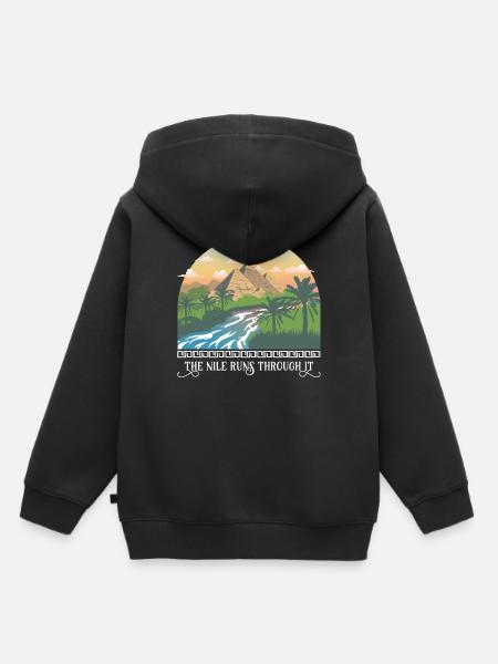 Die Läufe durch ihn - Kinder Premium Organic Hoodie - Schwarz