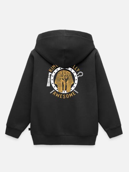 König Tut-ally genial - Kinder Premium Organic Hoodie - Schwarz