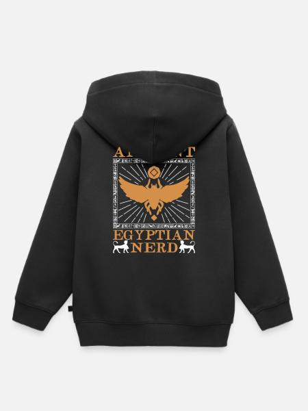 Altägyptischer Nerd - Kinder Premium Organic Hoodie - Schwarz