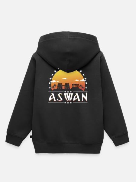 Aswan - Kinder Premium Organic Hoodie - Schwarz