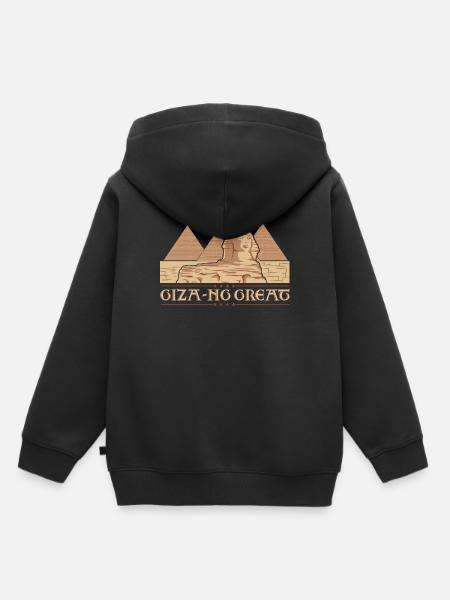 Giza-ng great - Kinder Premium Organic Hoodie - Schwarz