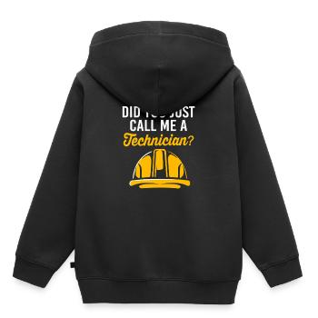Nuklear Nuklearmedizin Atom Radiologie - Kinder Premium Organic Hoodie - Schwarz - Hinten - AI Model Kid Male (0cm)