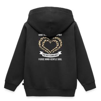 Nuklear Nuklearmedizin Atom Radiologie - Kinder Premium Organic Hoodie - Schwarz - Hinten - AI Model Kid Male (0cm)