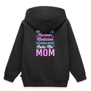 Nuklear Nuklearmedizin Atom Radiologie - Kinder Premium Organic Hoodie - Schwarz - Hinten - AI Model Kid Male (0cm)