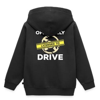 Fahrschüler - Kinder Premium Organic Hoodie - Schwarz - Hinten - AI Model Kid Male (0cm)