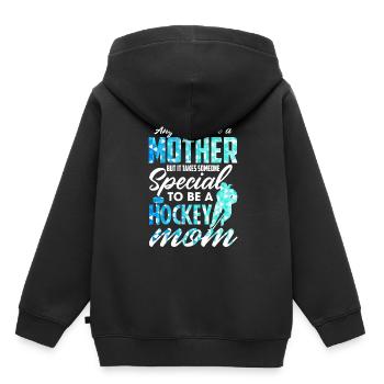 Il faut quelqu'un de spécial pour être une maman de hockey drôle - Sweat Premium à capuche enfant bio - noir - Dos - AI Model Kid Male (0cm)