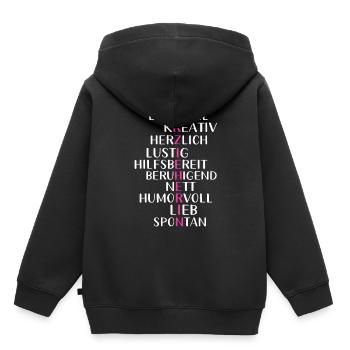 Erzieherin Kindergarten und Erziehung - Kinder Premium Organic Hoodie - Schwarz - Hinten - AI Model Kid Male (0cm)