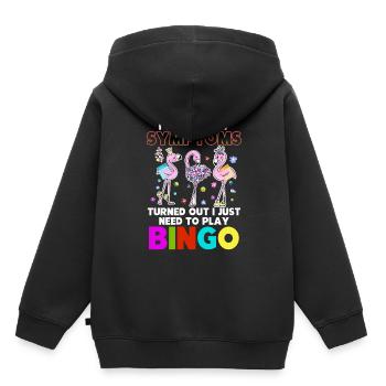 My Symtoms Turned Out I Just Need To Play Bingo - Kids Premium Organic Hoodie - black - Back - AI Model Kid Male (0cm)