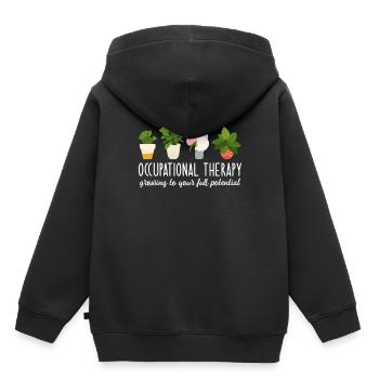 Occupational Therapy - Sweat Premium à capuche enfant bio - noir - Dos - AI Model Kid Male (0cm)