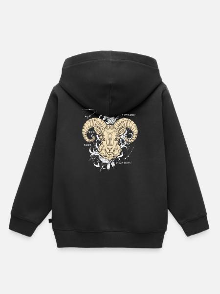 Sternzeichen Steinbock - Kinder Premium Organic Hoodie - Schwarz
