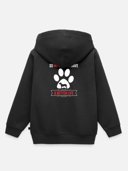 Alano Espanol - Kinder Premium Organic Hoodie - Schwarz