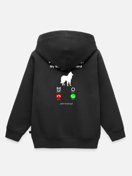 Belgische Herder - Kinder Premium hoodie biologisch - zwart
