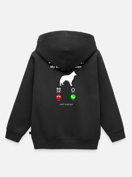 Belgian Tervuren - Kinder Premium Organic Hoodie - Schwarz