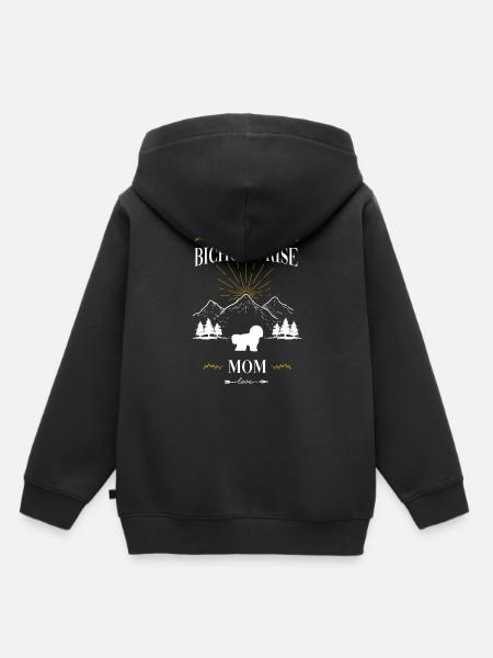 Bichon Frise - Kinder Premium Organic Hoodie - Schwarz