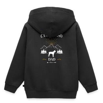 Cane corso - Sweat Premium à capuche enfant bio - noir - Dos - AI Model Kid Male (0cm)