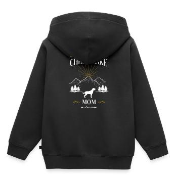 Retriever de la baie de Chesapeake - Sweat Premium à capuche enfant bio - noir - Dos - AI Model Kid Male (0cm)