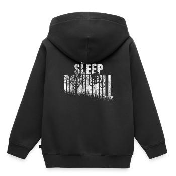 Downhill Gift Downhiller shirt - Kids Premium Organic Hoodie - black - Back - AI Model Kid Male (0cm)