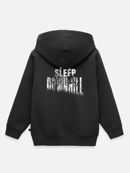 Downhill Geschenk Downhiller shirt - Kinder Premium Organic Hoodie - Schwarz