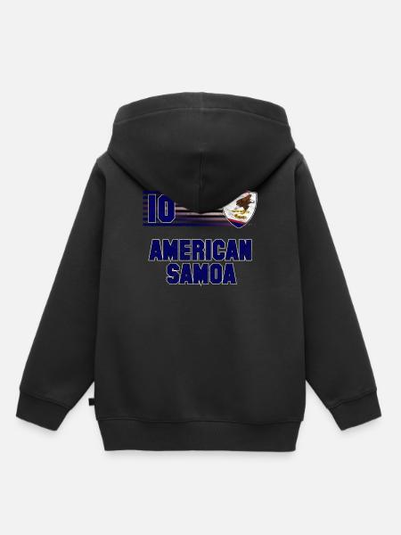Amerikanisch-Samoa - Kinder Premium Organic Hoodie - Schwarz