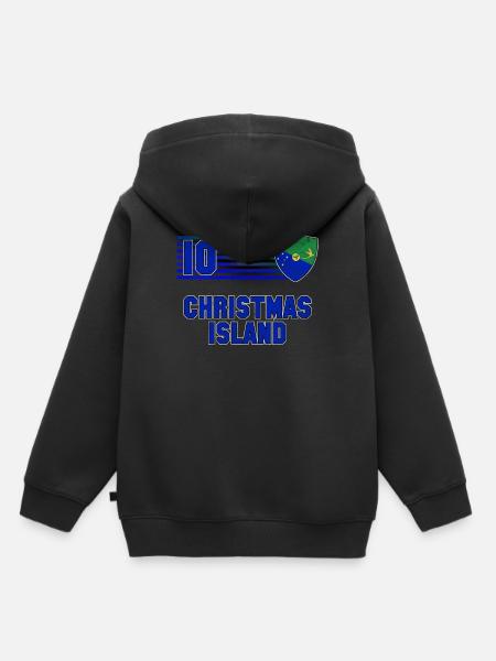 Weihnachtsinsel - Kinder Premium Organic Hoodie - Schwarz