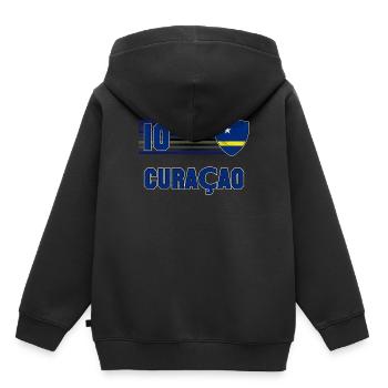 Curaçao - Kids Premium Organic Hoodie - black - Back - AI Model Kid Male (0cm)