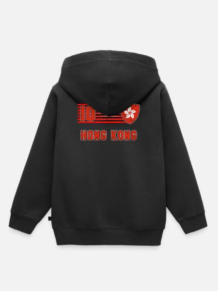Hongkong - Kinder Premium Organic Hoodie - Schwarz