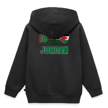 Jordanie - Sweat Premium à capuche enfant bio - noir - Dos - AI Model Kid Male (0cm)