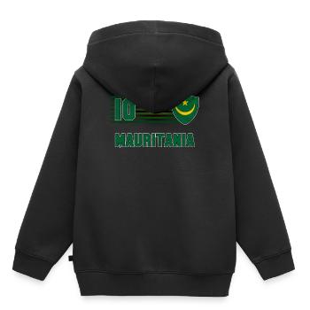 Mauritanie - Sweat Premium à capuche enfant bio - noir - Dos - AI Model Kid Male (0cm)