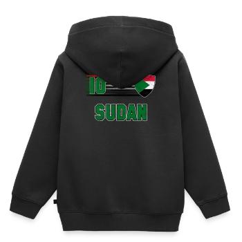 Sudan - Kids Premium Organic Hoodie - black - Back - AI Model Kid Male (0cm)