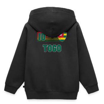 Togo - Sweat Premium à capuche enfant bio - noir - Dos - AI Model Kid Male (0cm)