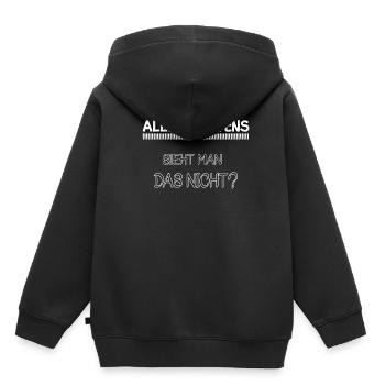 Everything is fine Don't you see that? Gift - Kids Premium Organic Hoodie - black - Back - AI Model Kid Male (0cm)