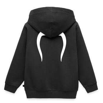 Bart - Kinder Premium Organic Hoodie - Schwarz - Hinten - AI Model Kid Male (0cm)