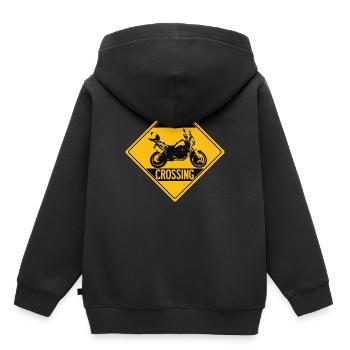 Africa Twin - Sweat Premium à capuche enfant bio - noir - Dos - AI Model Kid Male (0cm)